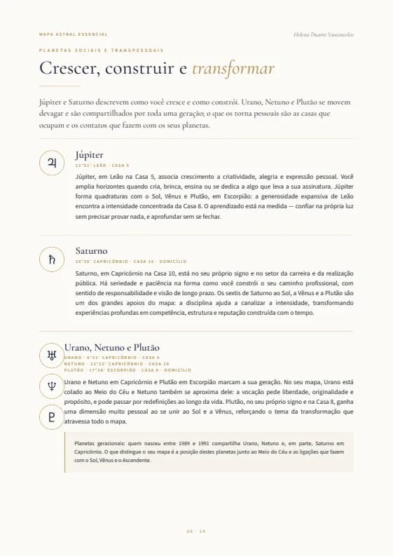 Página 8: De Júpiter a Plutão